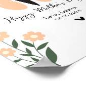 Butterfly Baby Footprint Poster (Ecke)