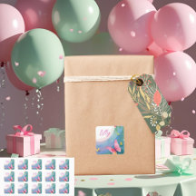 "Butterfly Baby Girl Label