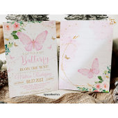 Butterfly Baby Shower Einladung Mädchen Einladung