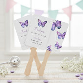 Butterfly Baby Shower Elegant Danke, Script Fächer