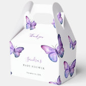 Butterfly Baby Shower Elegant Danke, Script Geschenkschachtel (Vorderseite)