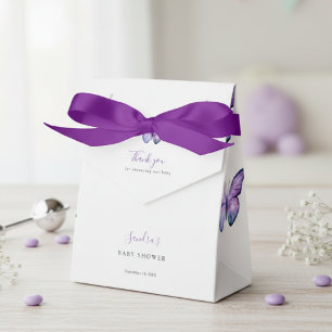 Butterfly Baby Shower Elegant Danke, Script Geschenkschachtel
