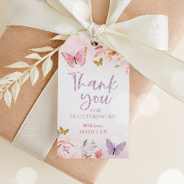 Butterfly Baby Shower Favor Tag Girl Geschenkanhänger