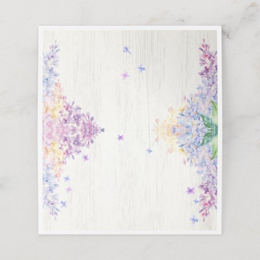 Butterfly Baby Shower Food Labels oder Platzkarten (Außenseite Aufgefaltet)