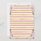 Butterfly Baby Shower Invasion Baby Girl Einladung (Rückseite)