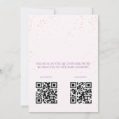 Butterfly Baby Shower Invitation Einladung (Rückseite)