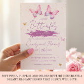 Butterfly Baby Shower Invitation Einladung