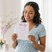 Butterfly Baby Shower Invitation Einladung