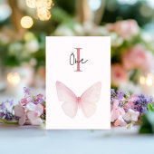 "Butterfly Baby Shower Tischnummern" Tischnummer