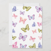 Butterfly Baby Showingspiel Einladung (Rückseite)