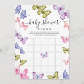 Butterfly Baby Showingspiel Einladung (Vorne/Hinten)