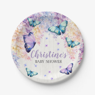 Butterfly-Babydusche Teller