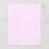 Butterfly Background Stationery Flyer (Hinten)