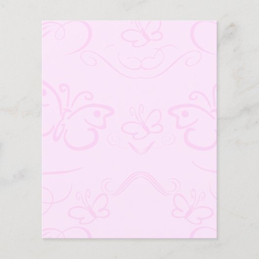 Butterfly Background Stationery Flyer (Vorne)