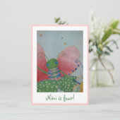 Butterfly ballerina Einladung (Stehend Vorderseite)