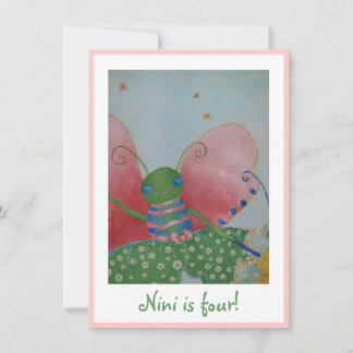 Butterfly ballerina Einladung