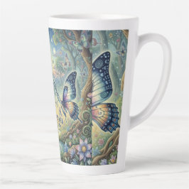 Butterfly Ballet in a Mystic Forest Milchtasse