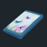 Butterfly-Ballet Tri-fold Geldbeutel<br><div class="desc">Wallets mit farbenfrohen Schmetterlingen Fliegen in der Natur Schmetterling und Blume Ballet - Anpassbar - oder wählen / Fügen Sie Ihren Lieblingstext / Farbe - Machen Sie Ihr einzigartiges Geschenk - Vergrössern und verschieben oder entfernen und fügen Sie Elemente mit Anpassungs-Tool! - Zeichn und Design von MIGNED. Sie können meine...</div>