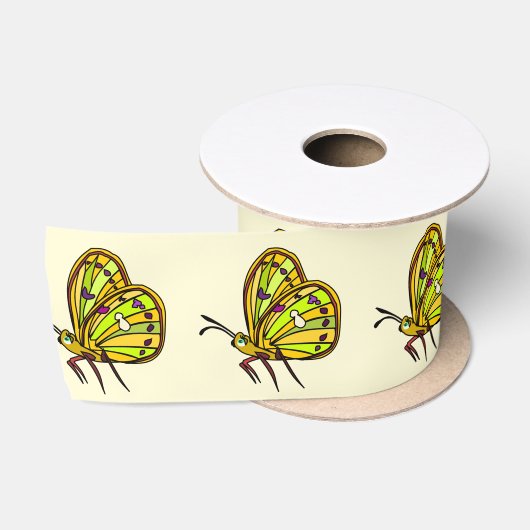 Butterfly-Band Zeichnend Satinband (Spule)