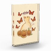 Butterfly Be Kind Sonnenblume Fotoblock (Links)