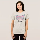 Butterfly Be You Tri-Blend Shirt (Vorderseite voll)