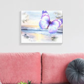 Butterfly Beach Leinwand (Insitu (Wohnzimmer))
