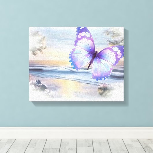 Butterfly Beach Leinwand (Insitu (Holzboden))