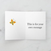 Butterfly-bearbeitete Karte (Innenseite)