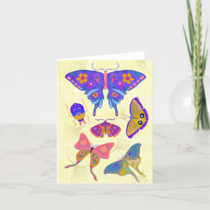 Butterfly Beauties BLANK Grußkarte Dankeskarte