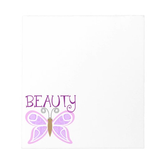 Butterfly Beauty Notizblock (Vorderseite)