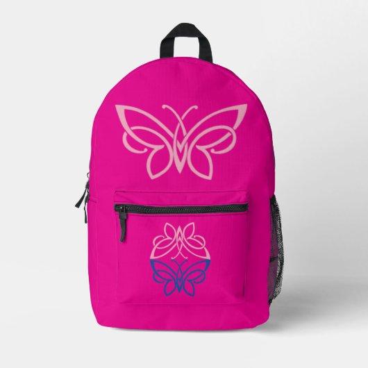 Butterfly Bedruckter Rucksack (Vorderseite)