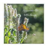 Butterfly & Bee Tile Fliese (Vorderseite)