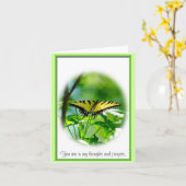 Butterfly-Beileid-Note-Karte Karte (Gelbe Blume)