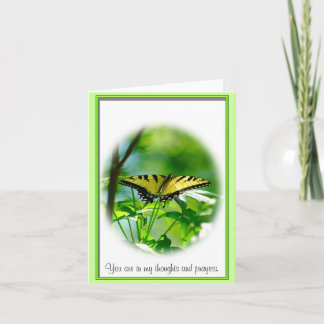 Butterfly-Beileid-Note-Karte Karte