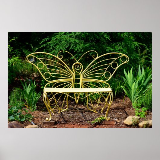 Butterfly Bench Chair Poster (Vorne)