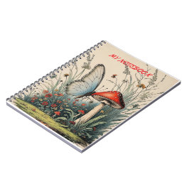 Butterfly Beneath the Bloom Notizblock