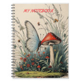 Butterfly Beneath the Bloom Notizblock (Vorderseite)