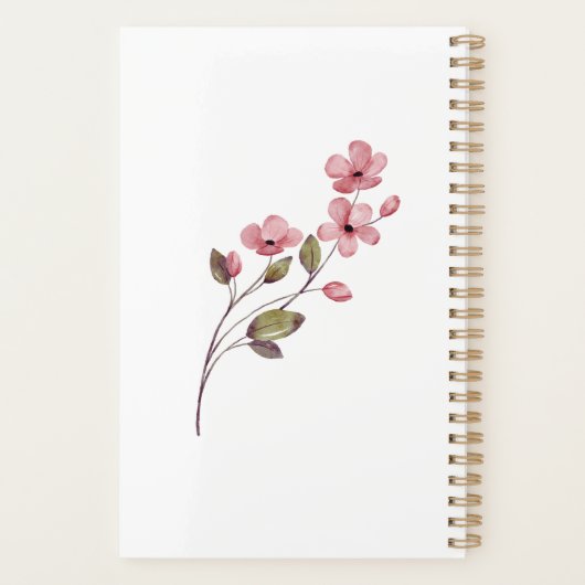 "Butterfly Beneath the Bloom" Planer (Rückseite)