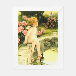 BUTTERFLY Bessie Pease Gutmann Art Fleecedecke