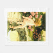 BUTTERFLY Bessie Pease Gutmann Art Fleecedecke (Vorderseite (Horizontal))