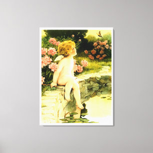BUTTERFLY Bessie Pease Gutmann Art Leinwanddruck