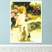 BUTTERFLY Bessie Pease Gutmann Art Leinwanddruck (Insitu (Holzboden))