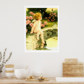 BUTTERFLY Bessie Pease Gutmann Art Poster (Küche)