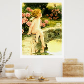 BUTTERFLY Bessie Pease Gutmann Art Poster (Küche)