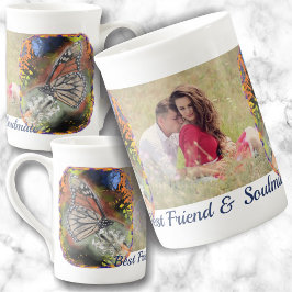 Butterfly Best Friend & Soulmates Porzellantasse