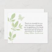 Butterfly-Bestattungskarte Pauschalbelag Hinweis Mitteilungskarte (Vorne/Hinten)