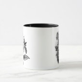 Butterfly Birds Nature Illustration Art Tasse (Zentrum)