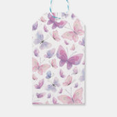 Butterfly Birthday Danke Tag Geschenkanhänger (Rückseite)