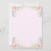 Butterfly Birthday Einladung Butterfly Party (Rückseite)