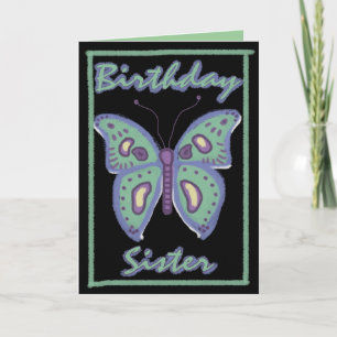 Butterfly Birthday Family Karte